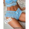imageAvidlove Sexy Panties for Women Bikini Underwear Floral Lace Briefs with Cute Bow Center 14 PackLight Blue
