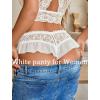 imageAvidlove Sexy Panties for Women Bikini Underwear Floral Lace Briefs with Cute Bow Center 14 PackWhite