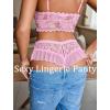 imageAvidlove Sexy Panties for Women Bikini Underwear Floral Lace Briefs with Cute Bow Center 14 PackWine Redblackpink