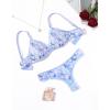 imageAvidlove Wireless Lace Lingerie Set Floral Print Bra and Panty Sets Cute Naughty OutfitsDaisy Xh243