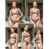 imageAvidlove Wireless Lace Lingerie Set Floral Print Bra and Panty Sets Cute Naughty OutfitsLeopard An599