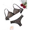 imageAvidlove Wireless Lace Lingerie Set Floral Print Bra and Panty Sets Cute Naughty OutfitsLeopard An599