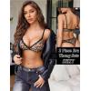 imageAvidlove Wireless Lace Lingerie Set Floral Print Bra and Panty Sets Cute Naughty OutfitsLeopard An599