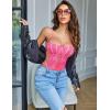 imageAvidlove Women Teddy Lingeries Sexy Lingerie Strappy Lace Bodysuit Deep V One Piece BabydollRose Red