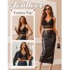 imageAvidlove Bralettes for Women Lace Wireless Bra V Neck Racerback Crop Top Adjustable Lingerie No PaddedBlack