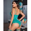 imageAvidlove Lingerie for Women Sexy Corset Garter Lingerie Set One Piece Teddy Bodysuit Boudoir OutfitPeacock Blue