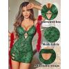 imageAvidlove Sexy Lingerie for Women Mesh Babydoll Dress with Underwire Push Up Bra Lace Chemise Sleepwear Exotic Boudoir OutfitsGreen