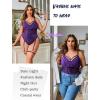 imageAvidlove Sexy Plus Size Lingerie Set for Women Sexy Bodysuit with High Slit dress and Garter Belt L5XLDark Purple