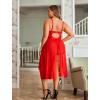 imageAvidlove Sexy Plus Size Lingerie Set for Women Sexy Bodysuit with High Slit dress and Garter Belt L5XLRed