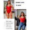 imageAvidlove Sexy Plus Size Lingerie Set for Women Sexy Bodysuit with High Slit dress and Garter Belt L5XLRed