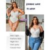 imageAvidlove Sexy Plus Size Lingerie Set for Women Sexy Bodysuit with High Slit dress and Garter Belt L5XLWhite