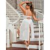 imageAvidlove Sexy Plus Size Lingerie Set for Women Sexy Bodysuit with High Slit dress and Garter Belt L5XLWhite
