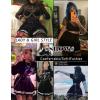 imageAvidlove Womens Pleated Skirt School Uniform Skirt Mini Skirt Pleated Cheer SkirtBlack