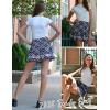 imageAvidlove Womens Pleated Skirt School Uniform Skirt Mini Skirt Pleated Cheer SkirtBlack Pink Plaid