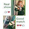 imageAvidlove Womens Pleated Skirt School Uniform Skirt Mini Skirt Pleated Cheer SkirtLvy Green