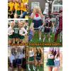 imageAvidlove Womens Pleated Skirt School Uniform Skirt Mini Skirt Pleated Cheer SkirtLvy Green