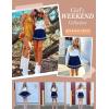 imageAvidlove Womens Pleated Skirt School Uniform Skirt Mini Skirt Pleated Cheer SkirtNavy Blue