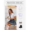 imageAvidlove Womens Pleated Skirt School Uniform Skirt Mini Skirt Pleated Cheer SkirtNavy Blue Plaid