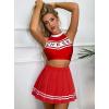 imageAvidlove Womens Pleated Skirt School Uniform Skirt Mini Skirt Pleated Cheer SkirtRed