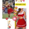 imageAvidlove Womens Pleated Skirt School Uniform Skirt Mini Skirt Pleated Cheer SkirtRed