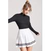 imageAvidlove Womens Pleated Skirt School Uniform Skirt Mini Skirt Pleated Cheer SkirtWhite