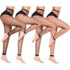imageAvidlove Fishnet Stockings Footless High Waist Fishnets Tights Pantyhose for WomenBlack4 Pairs