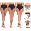 imageAvidlove Fishnet Stockings Footless High Waist Fishnets Tights Pantyhose for WomenBlack4 Pairs