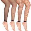 imageAvidlove Fishnet Stockings Footless High Waist Fishnets Tights Pantyhose for WomenBlack4 Pairs