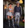 imageAvidlove Fishnet Stockings Footless High Waist Fishnets Tights Pantyhose for WomenBlackb2