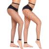 imageAvidlove Fishnet Stockings Footless High Waist Fishnets Tights Pantyhose for WomenBlackgp