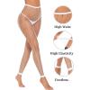 imageAvidlove Fishnet Stockings Footless High Waist Fishnets Tights Pantyhose for WomenWhitew2