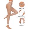 imageAvidlove Fishnet Stockings Footless High Waist Fishnets Tights Pantyhose for WomenWhitew3