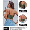 imageAvidlove Lace Bralette for Women V Neck Bustier Corset Tops with Underwired Racerback Adjustable Strap Crop TopGreen