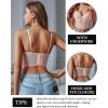 imageAvidlove Lace Bralette for Women V Neck Bustier Corset Tops with Underwired Racerback Adjustable Strap Crop TopLight Pink