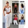 imageAvidlove Lace Bralette for Women V Neck Bustier Corset Tops with Underwired Racerback Adjustable Strap Crop TopWine Red