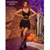 imageAvidlove Lace Mini Skirts for Women Flowy Skirt Y2k Layered Asymmetrical Short SkirtBlack