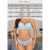 imageAvidlove Lingerie Sets for Women Sexy Underwire Bra and Pany Set Floral Lace 2 Pieces Underwear Satin Lingerie OutfitLight Blue