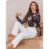 imageAvidlove Mesh Top for Women Long Sleeve See Through Shirt Mock Neck Sheer Blouse XSXXLBf298