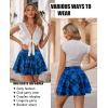 imageAvidlove Mini Skirt for Women Pleated Drawstring High Waist Skater Skirt Sexy Lingerie Skirts SXXLBlue Plaid