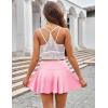 imageAvidlove Mini Skirt for Women Pleated Drawstring High Waist Skater Skirt Sexy Lingerie Skirts SXXLPink