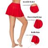 imageAvidlove Mini Skirt for Women Pleated Drawstring High Waist Skater Skirt Sexy Lingerie Skirts SXXLRed