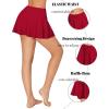 imageAvidlove Mini Skirt for Women Pleated Drawstring High Waist Skater Skirt Sexy Lingerie Skirts SXXLWine Red