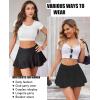 imageAvidlove Mini Skirt for Women Sexy Pleated Skirts High Waist Skater Skirt Ruffle Lingerie SkirtsBlack