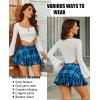 imageAvidlove Mini Skirt for Women Sexy Pleated Skirts High Waist Skater Skirt Ruffle Lingerie SkirtsBlue Plaid