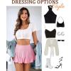 imageAvidlove Mini Skirt for Women Sexy Pleated Skirts High Waist Skater Skirt Ruffle Lingerie SkirtsPink