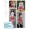 imageAvidlove Sexy Lingerie for Women Naughty School Girl Outfit Role Playing Lingerie Set Exotic CostumesRed