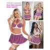 imageAvidlove Sexy Lingerie for Women Naughty School Girl Outfit Role Playing Lingerie Set Exotic CostumesRose