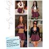 imageAvidlove Sexy Lingerie for Women Naughty School Girl Outfit Role Playing Lingerie Set Exotic CostumesWine Red