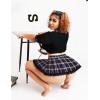imageAvidlove Sexy Plus Size Lingerie Set for Women Sexy School Girl Halloween Costumes Cosplay Lingerie with Mini SkirtRoyal Blue