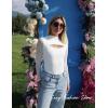 imageAvidlove Women Long Sleeve Thong Bodysuit Turtle Neck Shapewear Sexy Mesh Top Double Lined Cutout Shirt XS2XLB White